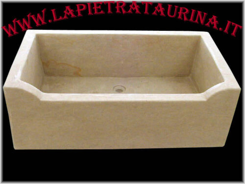 Fregadero de piedra sobre encimera para cocina