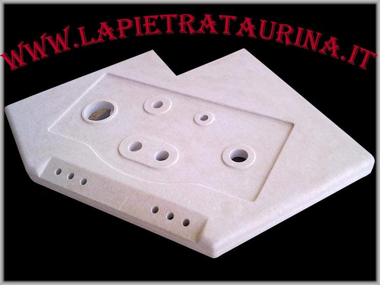 Stone top hob for kitchens