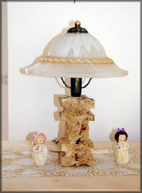 Leccese stone lamp