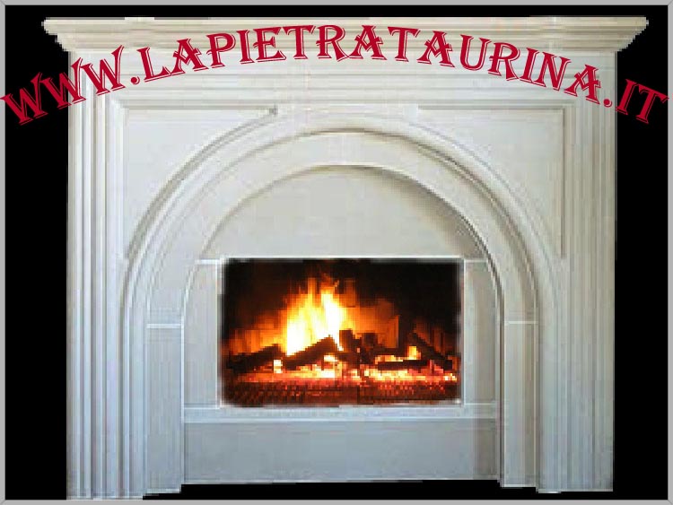 Stone cladding for fireplace