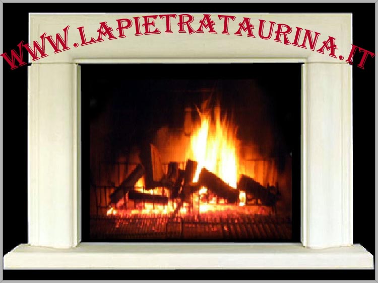 Stone cladding for fireplace