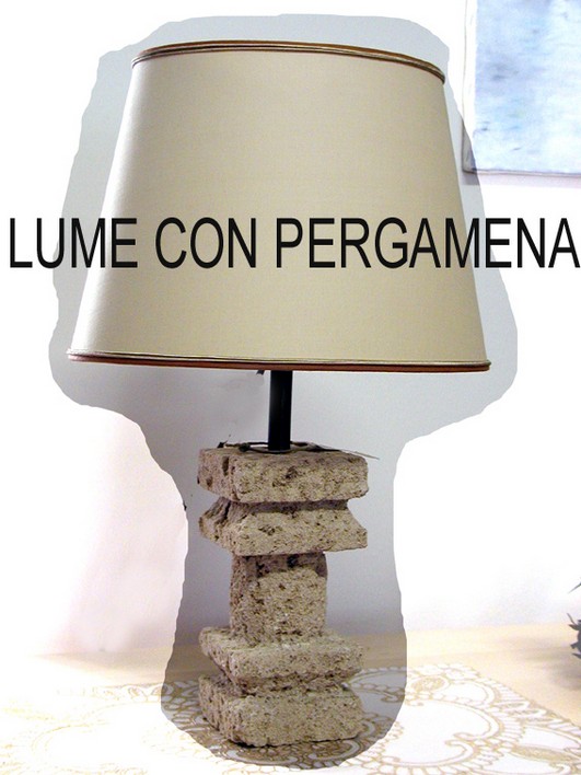 Leccese stone lamp