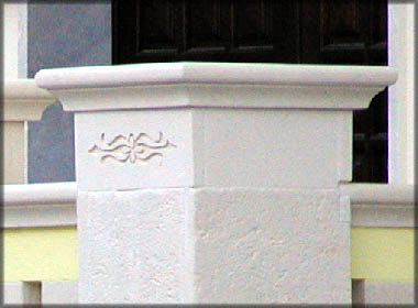 Column capital in stone