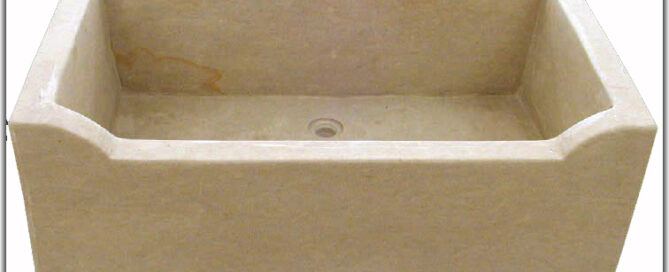 Countertop stone sink for kitchen